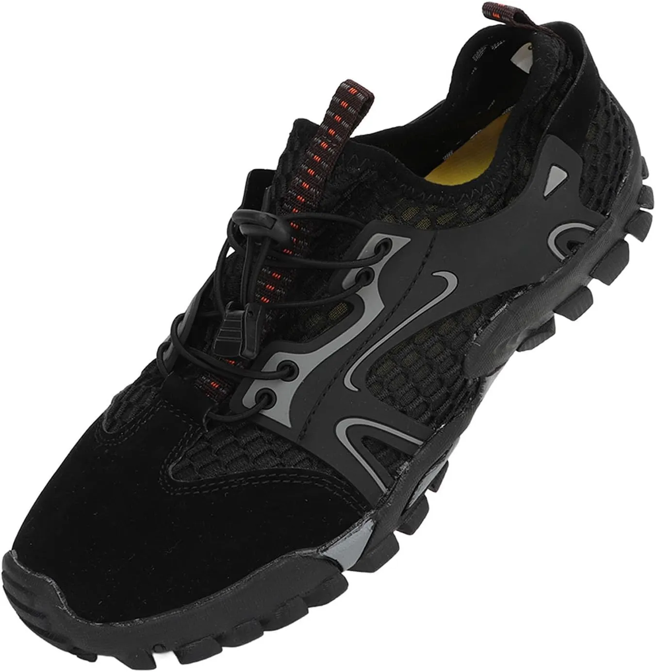 Alomejor Hiking Shoes, Rubber Sole Soft Upper Slip Resistant Quick Dry Water Shoes for Climbing