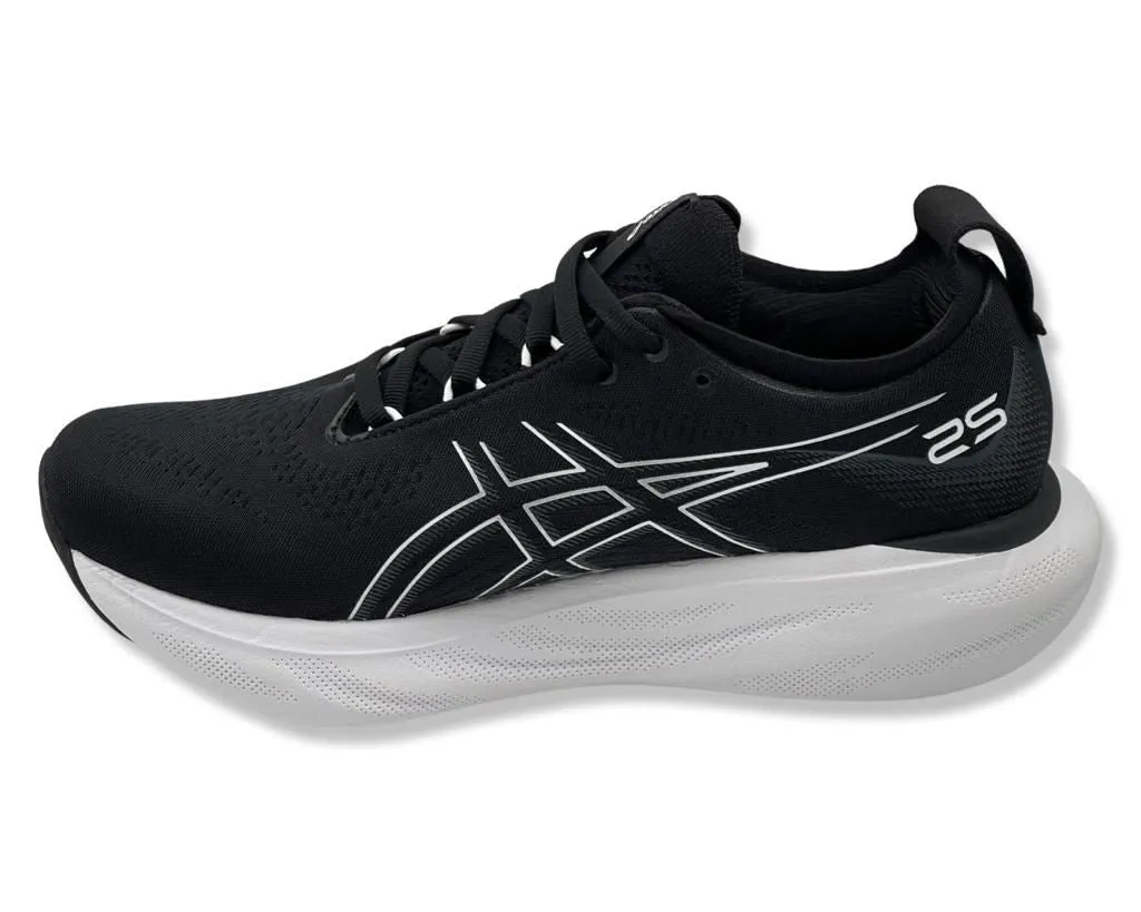 ASICS Gel-Nimbus 25 Sneakers In Black & White For Men's