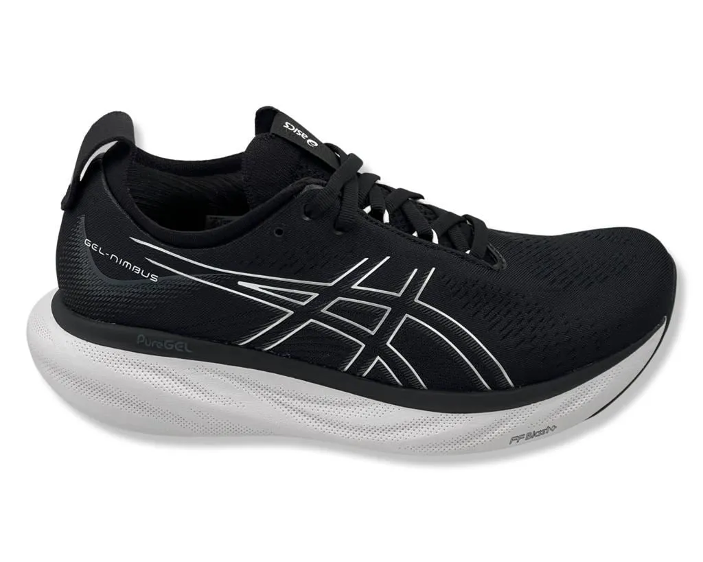 ASICS Gel-Nimbus 25 Sneakers In Black & White For Men's