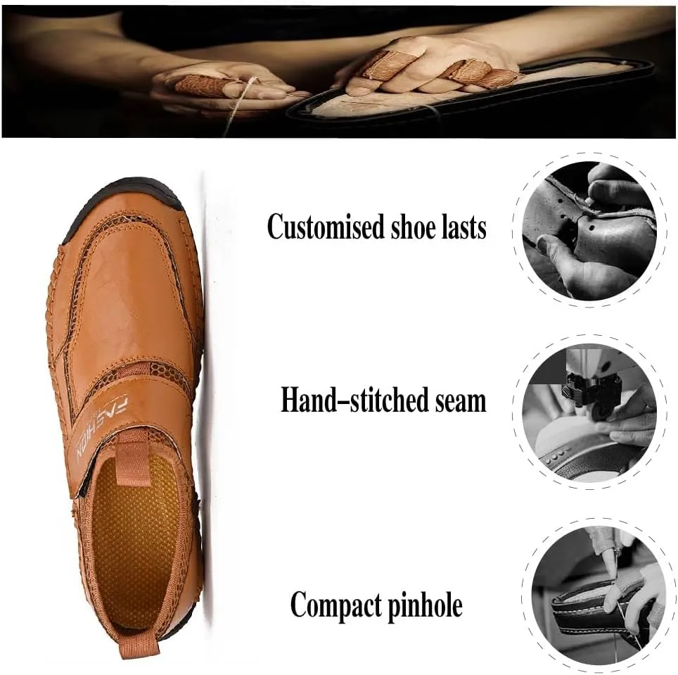 Asifn Men's Casual Loafers Breathable Non-Slip Driving Shoes Comfortable Walking Shoes Business Leather Shoes