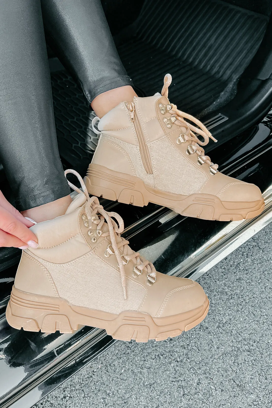Aspen Adventures Lace-Up Boots (Nude)