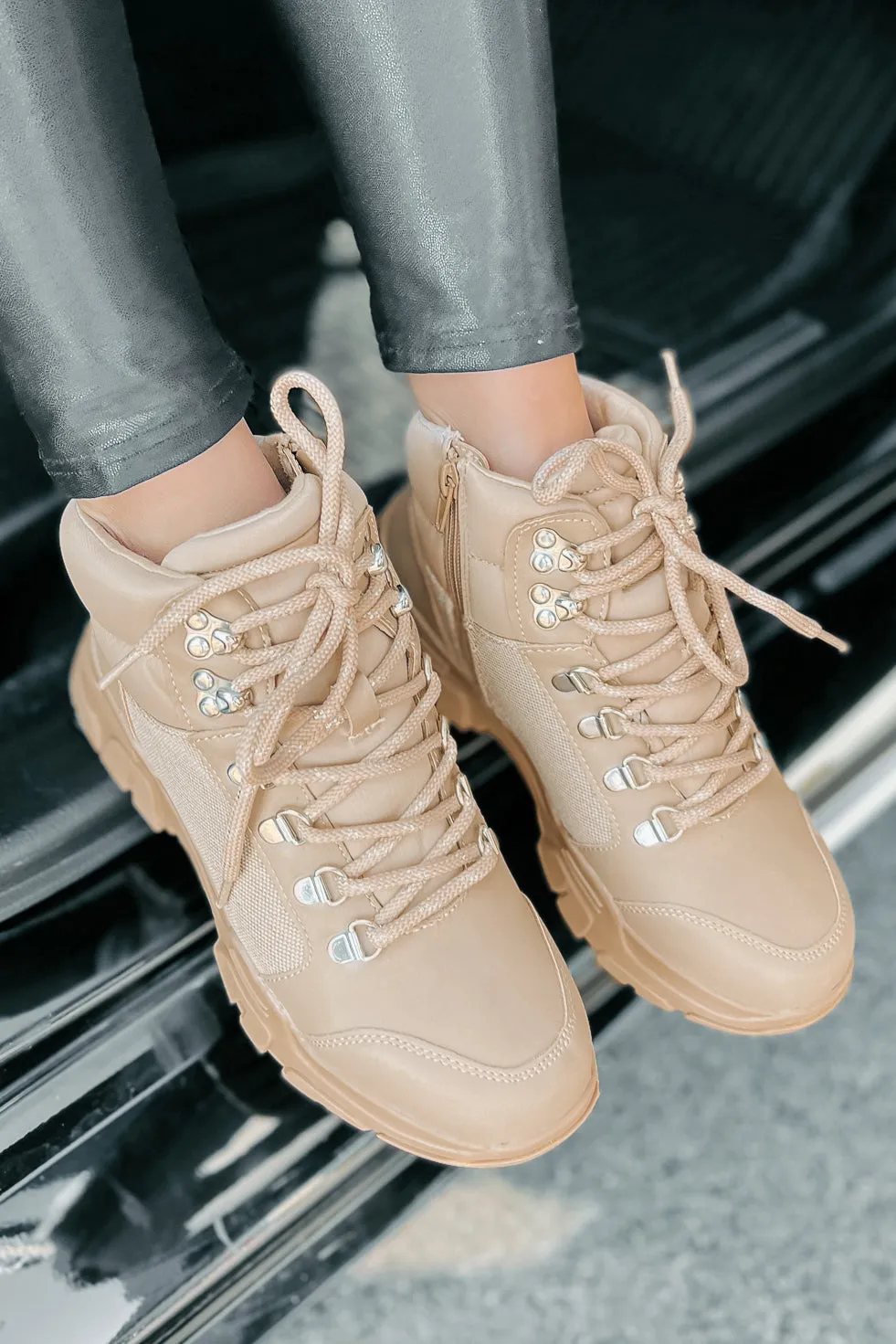 Aspen Adventures Lace-Up Boots (Nude)
