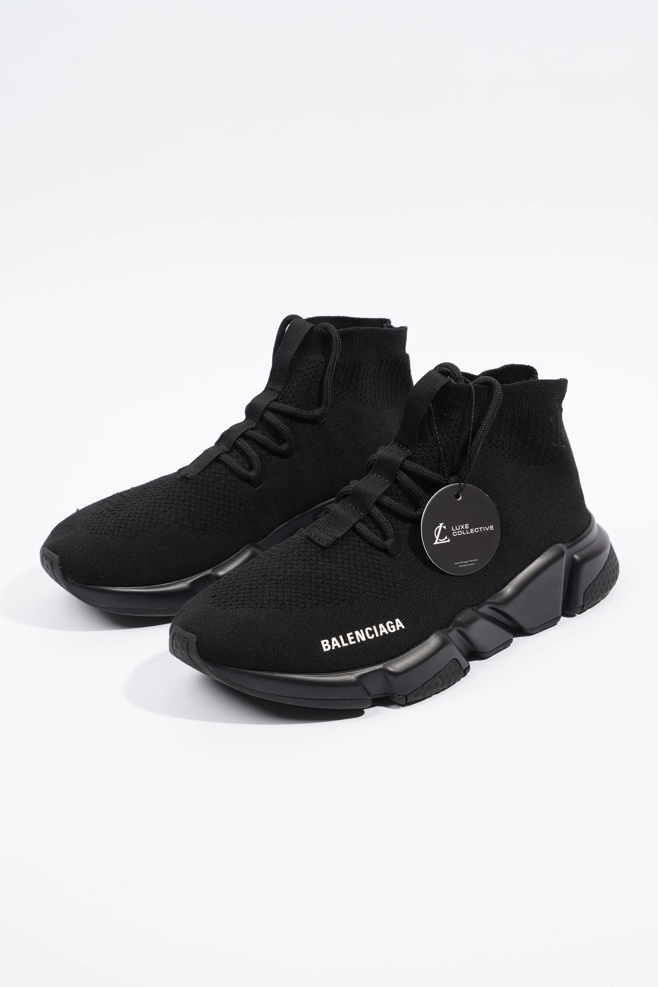 Balenciaga Womens Speed Lace Up Black EU 41 / UK 8