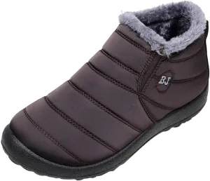 Black Snow Boots for Women Waterproof Women's Composite Toe Waterproof Work Boots Woman Winter Boots Wide Outdoor Boots Women 9.5 Womens Winter Ankle Boot