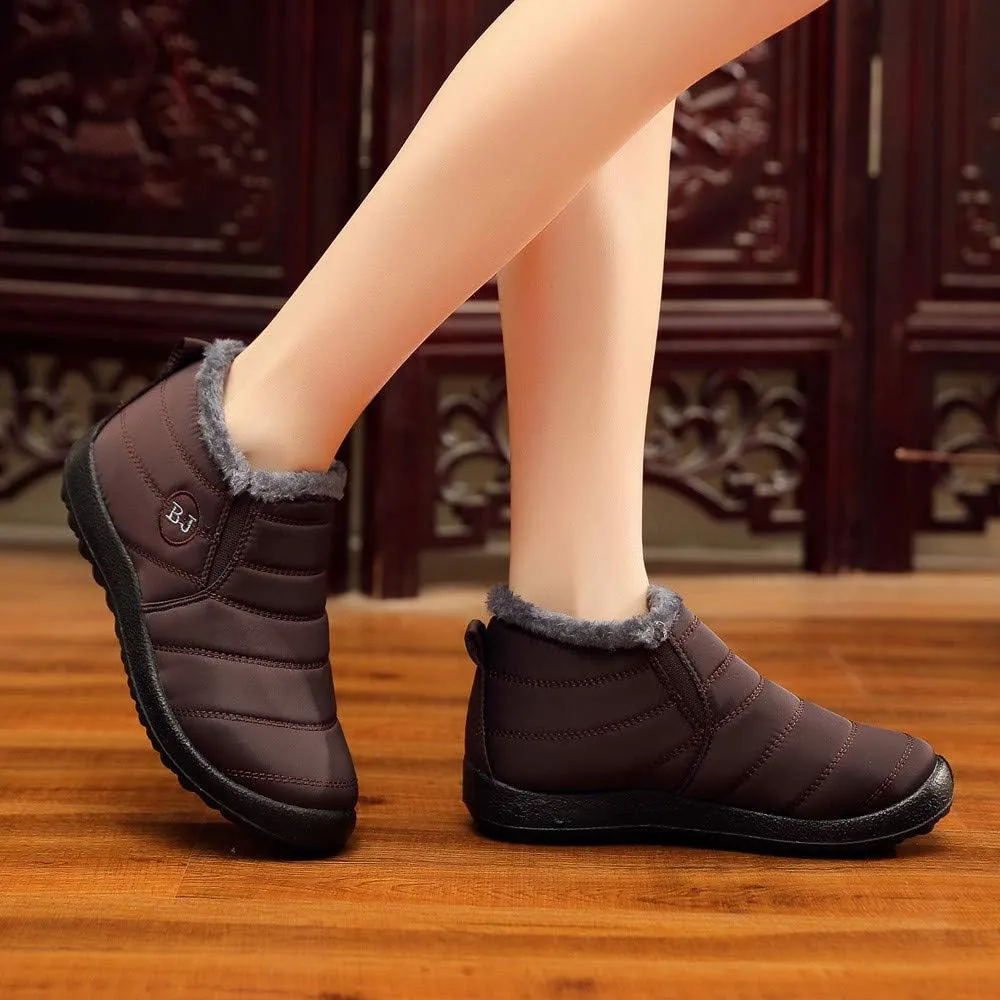 Black Snow Boots for Women Waterproof Women's Composite Toe Waterproof Work Boots Woman Winter Boots Wide Outdoor Boots Women 9.5 Womens Winter Ankle Boot