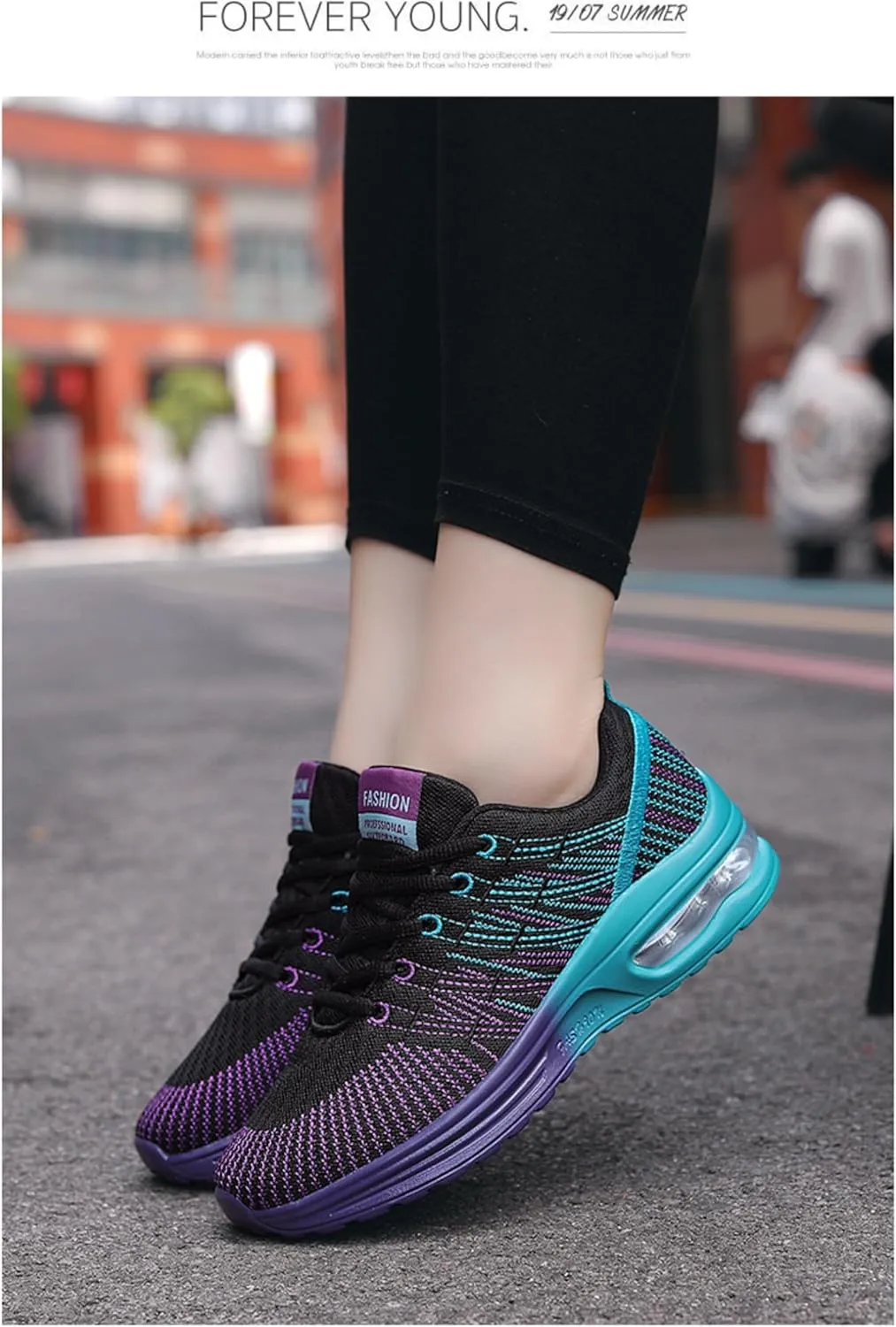 Breathable Mesh Y2K Colorful Running Sneakers for Daily Jogging with Lightweight Comfort Air Cushion Unique Multicolor Design