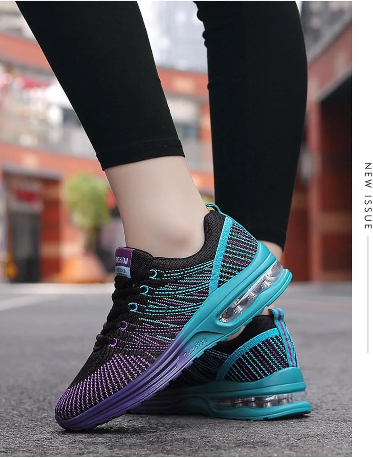 Breathable Mesh Y2K Colorful Running Sneakers for Daily Jogging with Lightweight Comfort Air Cushion Unique Multicolor Design
