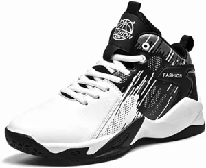 CJSPORX Men's Basketball Shoes Breathable Non-Slip Sneakers Fashionable Sports