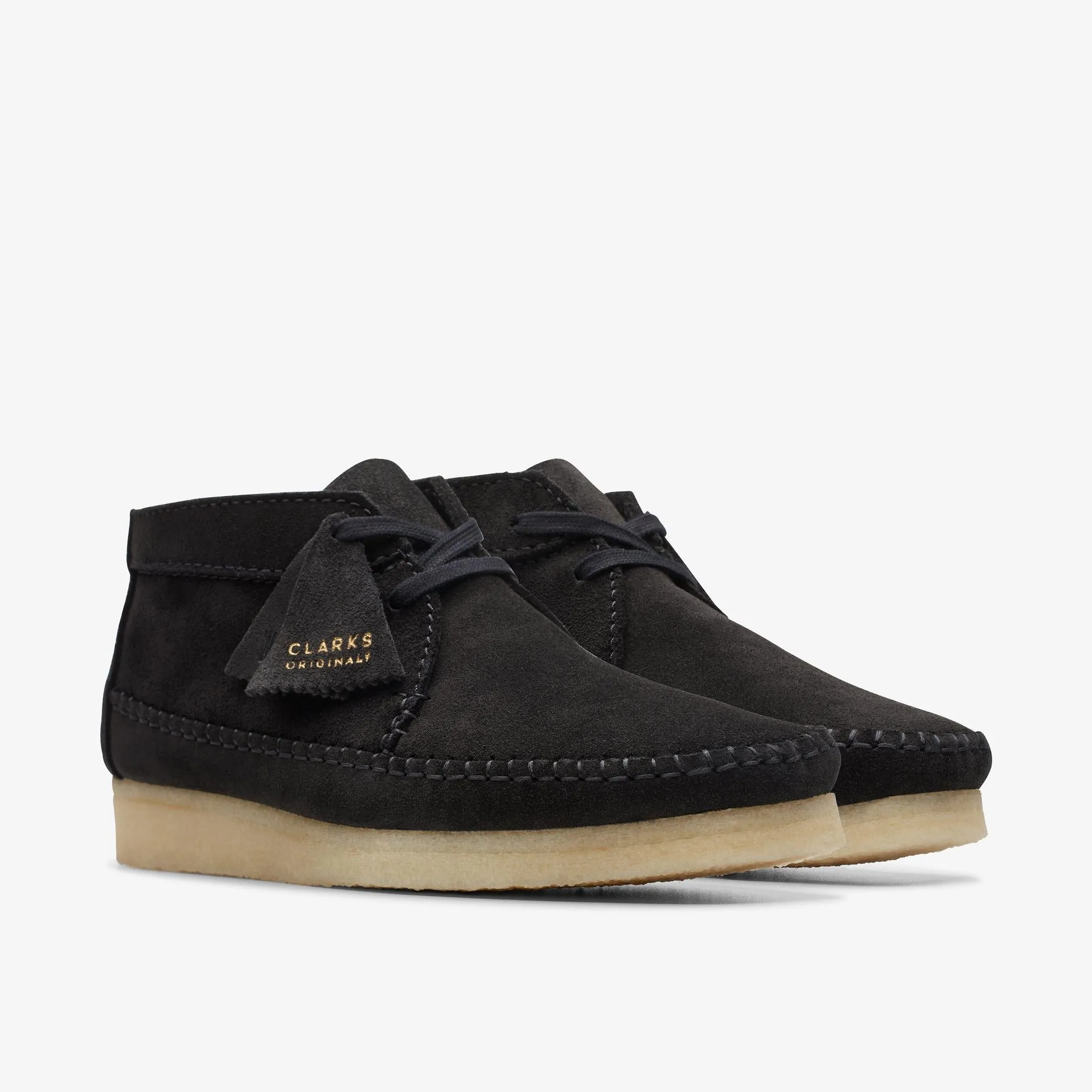 Clarks Originals Weaver Boot Men’s Black Suede 26169236