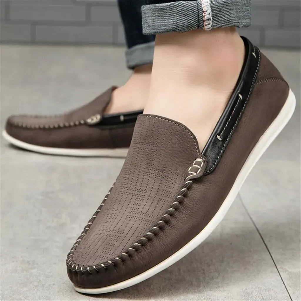 CSCDD Man Shoes Leather Men Loafers Slip-On Mens Office Loafers Men Shoes