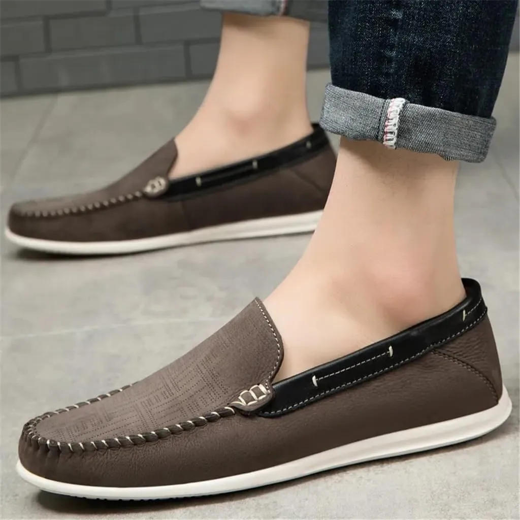 CSCDD Man Shoes Leather Men Loafers Slip-On Mens Office Loafers Men Shoes