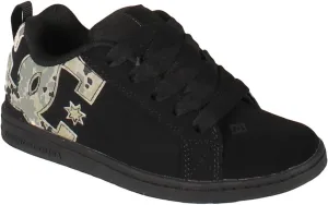 DC Boy's Court Graffik Skate Shoe, Black, 13 Little Kid
