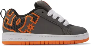 DC Boy's Court Graffik Skate Shoe, Grey, 2.5 Little Kid