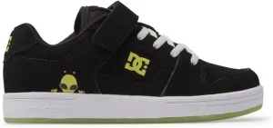 DC Boy's Manteca 4 V Skate Shoe, Black, 2.5 Little Kid