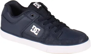 DC Boy's Pure Elastic Skate Shoe, Navy, 2 Little Kid