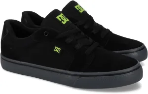 DC Men's Anvil Casual Skate Sneaker, Black/Lime, 8