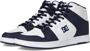 DC Men's Manteca 4 HI Skate Shoe, White/Navy, 13
