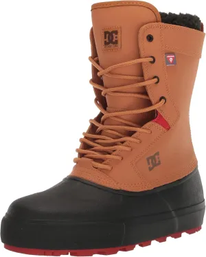 DC Men's Reach Cold Weather Casual High Top Shoe Snow Boot, Wheat/Black, 11.5