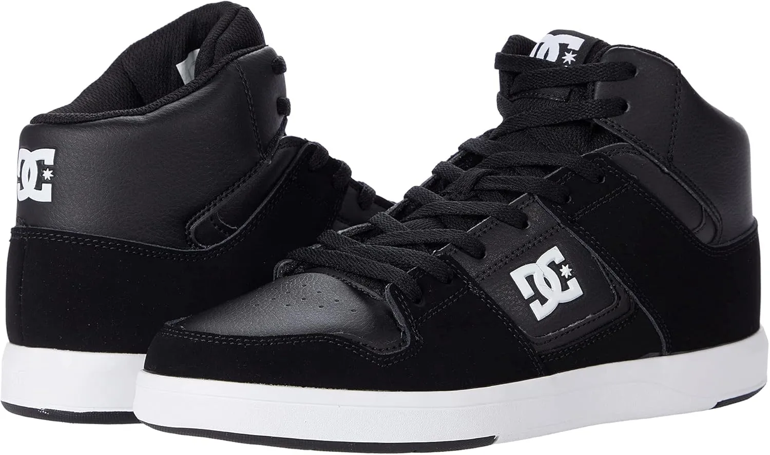 DC Men's Shoes Cure High Skate, 8.5 Black