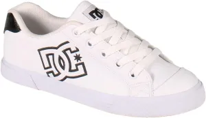 DC Women's Chelsea Skate Shoe, White, 7.5