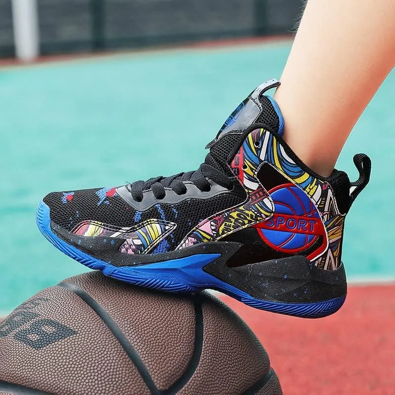 DHOVOR Boys Girls Basketball Shoes Kids Athletic Shoes Fashion Sneakers Non-Slip Tennis Shoes Boys (Big Kid/Little Kid)