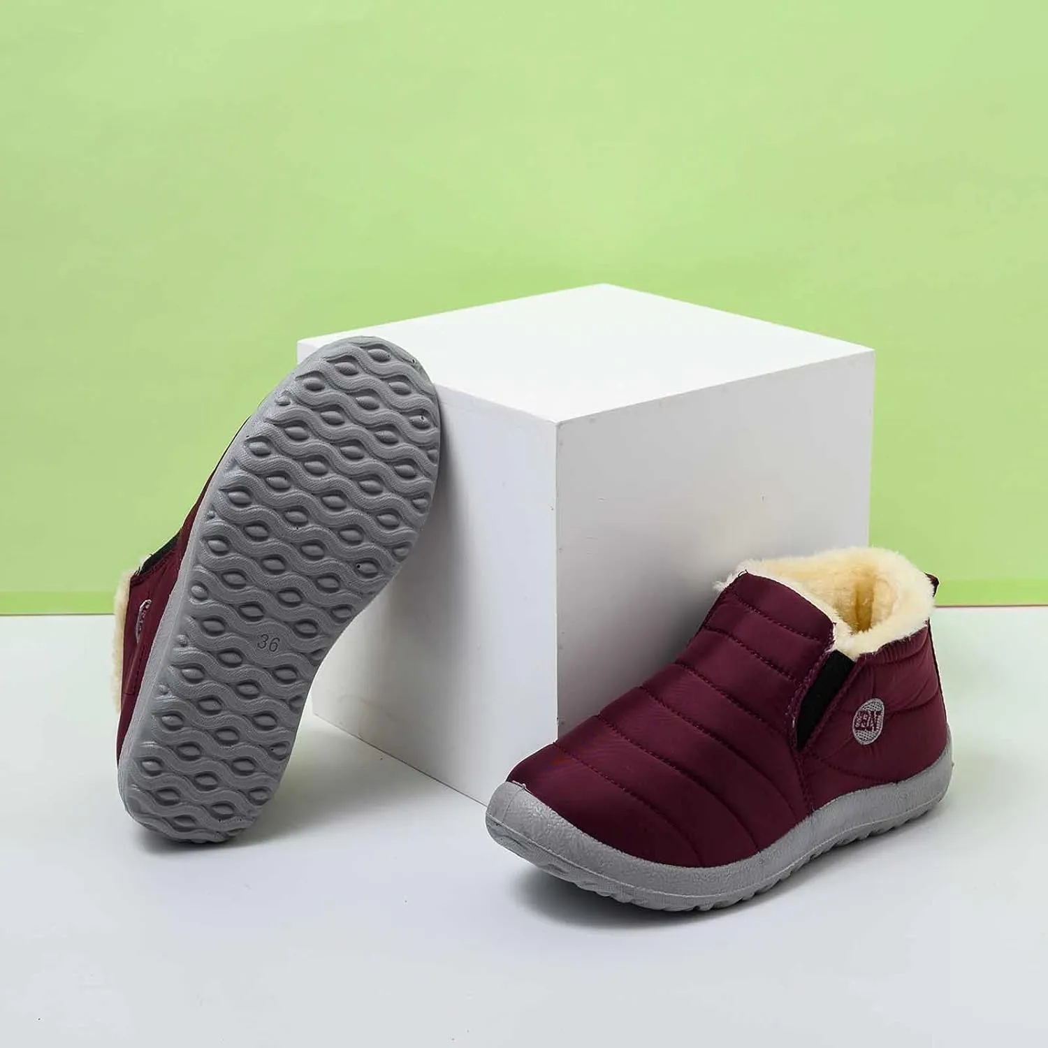 Extra Wide Width Snow Boots for Women Womens Winter Boots Cute Furry Winter Boots for Women Slip ons Womens Waterproof Boots Snow Botas De Mujer Para El Frio Con Plataforma