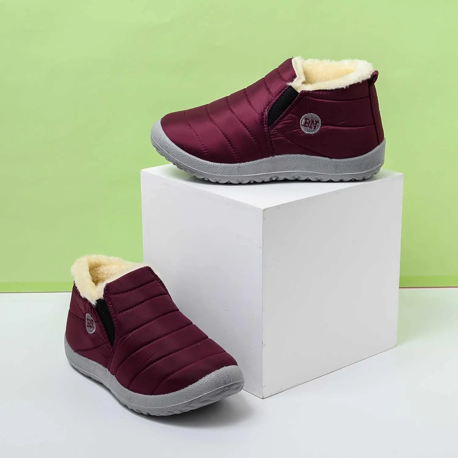 Extra Wide Width Snow Boots for Women Womens Winter Boots Cute Furry Winter Boots for Women Slip ons Womens Waterproof Boots Snow Botas De Mujer Para El Frio Con Plataforma