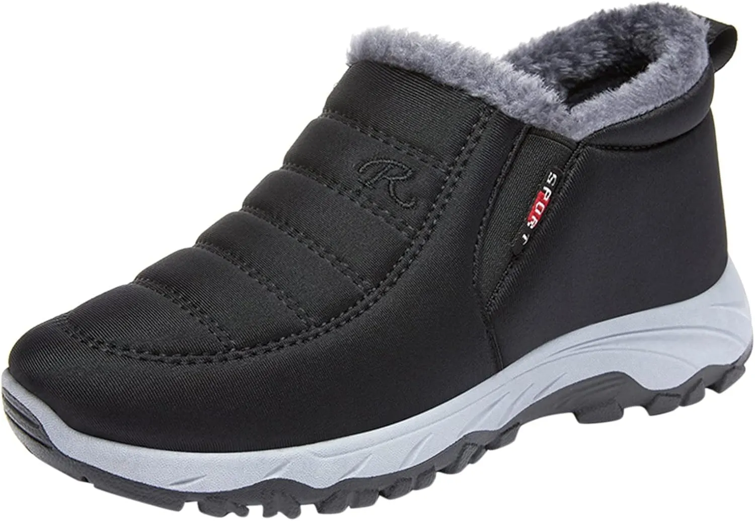 Fall Boots Womens Platform Fur Lined Winter Snow Boots Outdoor Hiking Boots Warm Waterproof Ankle Booties