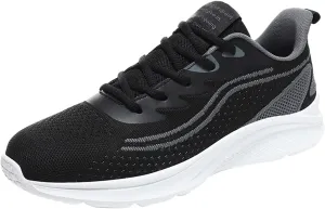 Fashion Mens Shoes Mesh Breathable Lace Up Solid Color Simple Running Shoes Leather Sneaker Men (A,11 Wide)