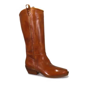 Felmini D211 Couro Brown Long Boots