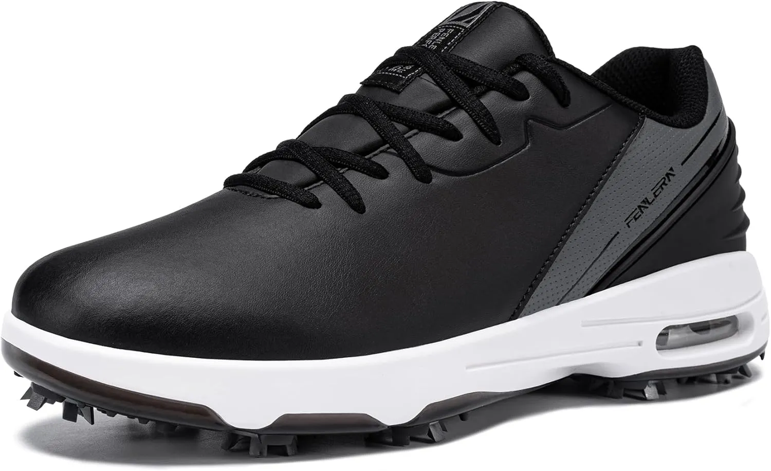 FENLERN Men's Golf Shoes Spiked Waterproof Comfortable Air Cushion