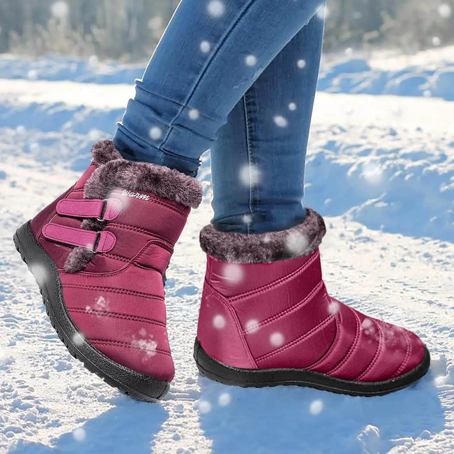 Gibobby Cowboy Boots for Women Low Heel Womens Ankle Boots Pointed Toe Faux Stacked Chunky Heels Tassels Side Zipper Booties 52
