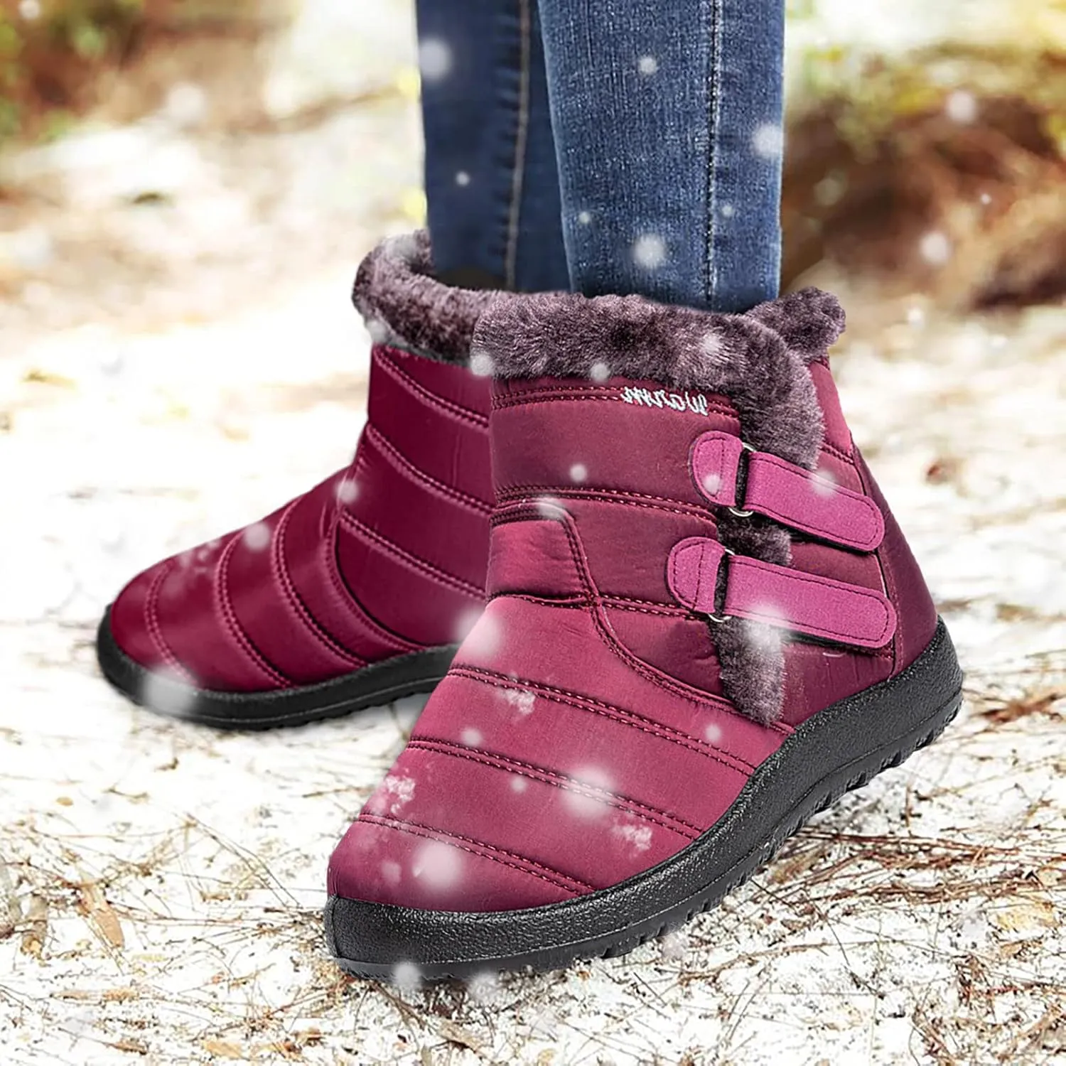 Gibobby Cowboy Boots for Women Low Heel Womens Ankle Boots Pointed Toe Faux Stacked Chunky Heels Tassels Side Zipper Booties 52