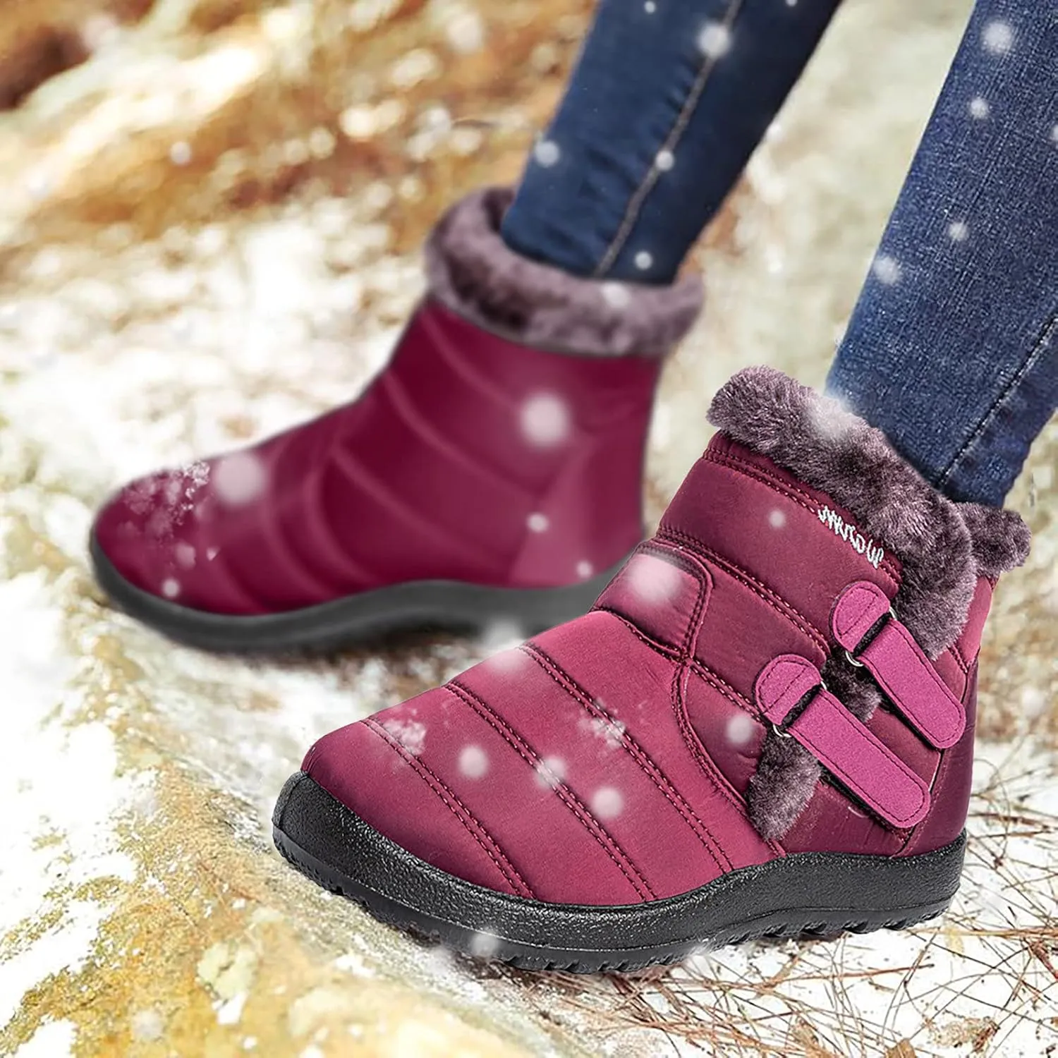 Gibobby Cowboy Boots for Women Low Heel Womens Ankle Boots Pointed Toe Faux Stacked Chunky Heels Tassels Side Zipper Booties 52