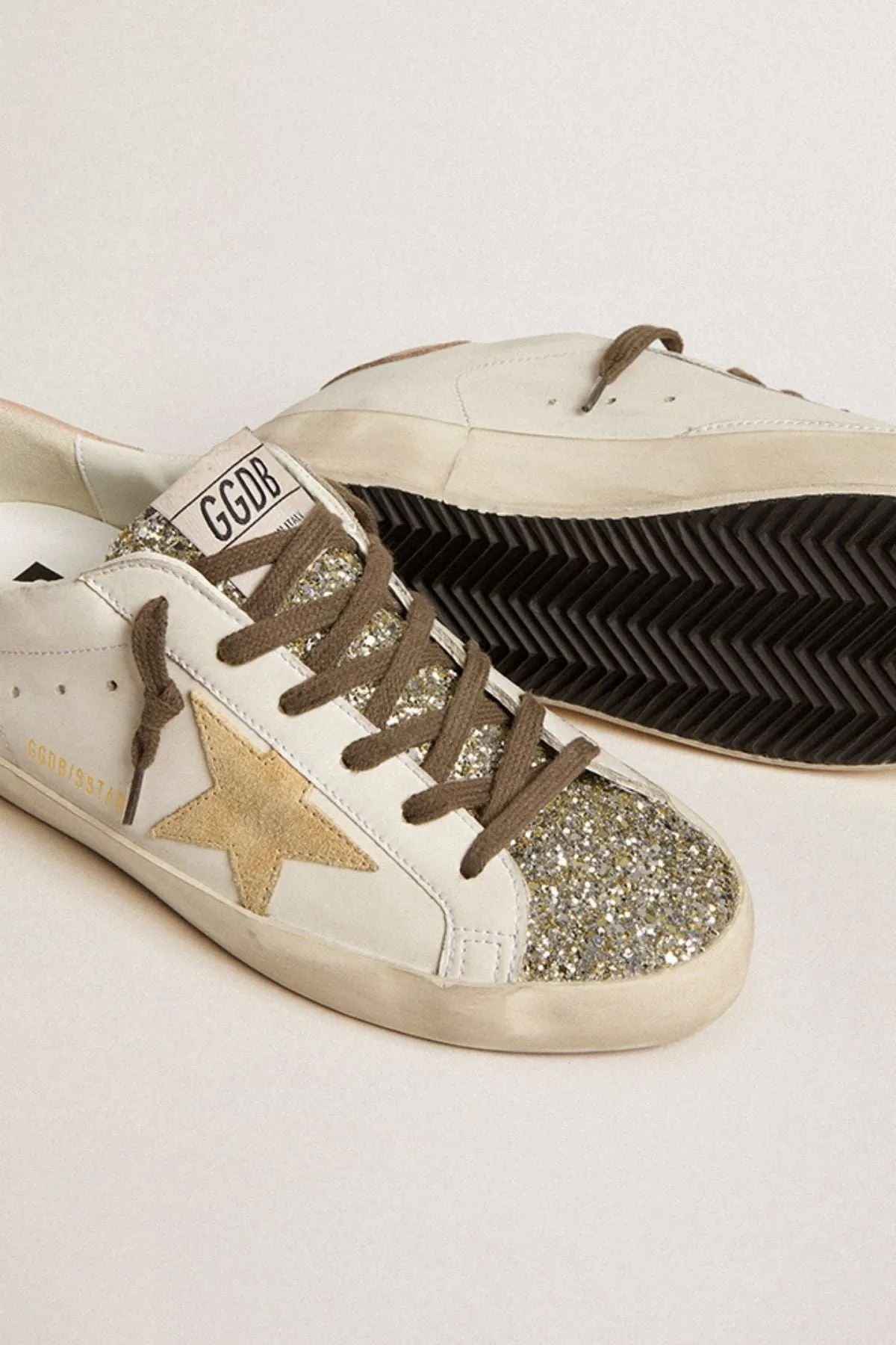 Golden Goose Super Star Sneaker - White/ Platinum/ Yellow/ Pink
