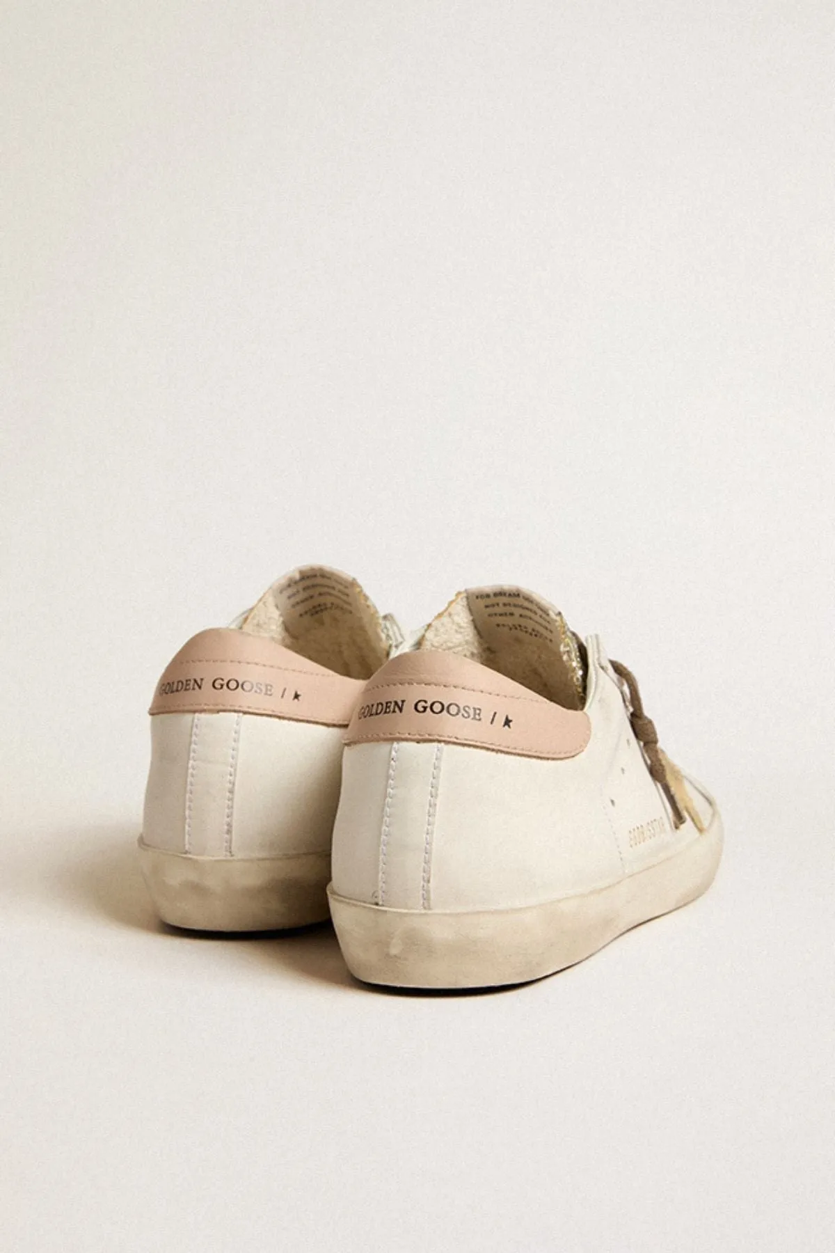 Golden Goose Super Star Sneaker - White/ Platinum/ Yellow/ Pink