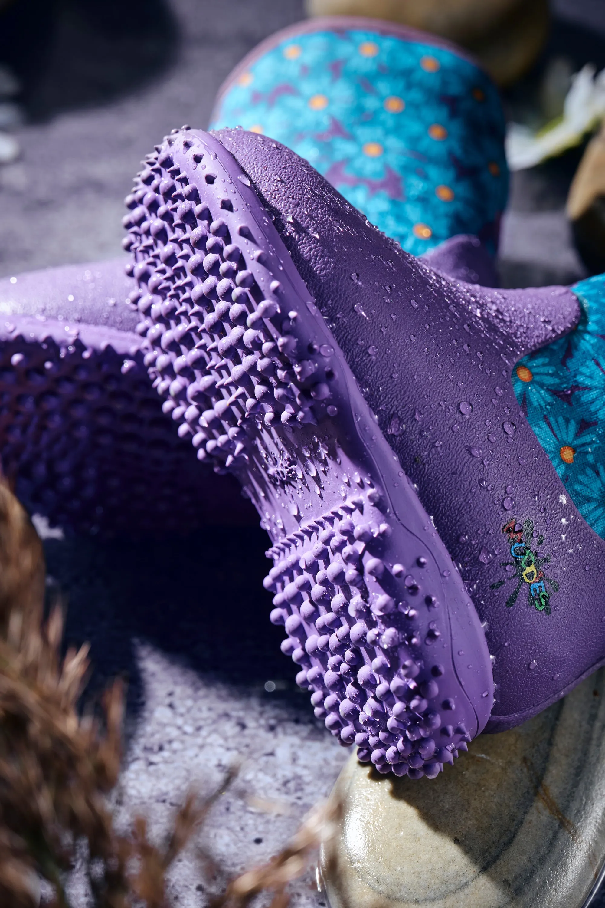 Grubs Waterproof Boots | Puddle Flower | Violet