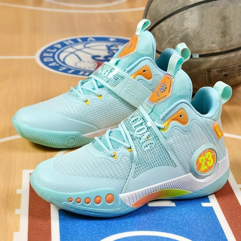 High Top Womens Mens Basketball Shoes Fashion Colorful Painting Running Sneakers Breathable Non-Slip Outdoor Casual Lightweight Sport Shoes