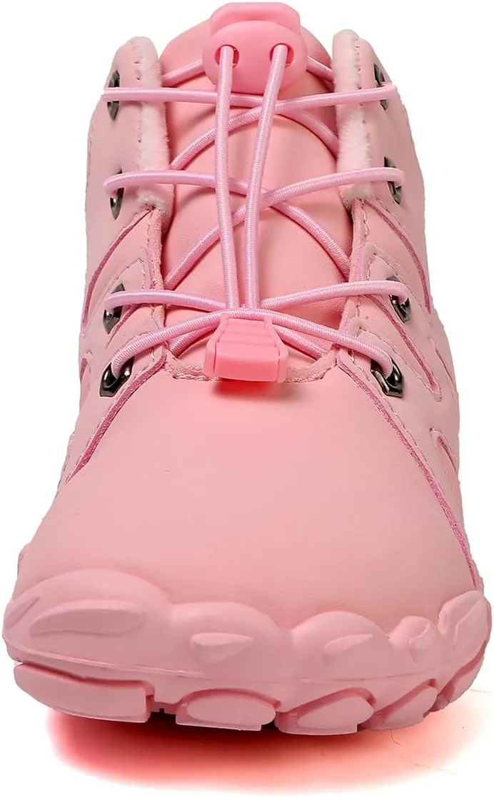 Hike Kids Winter Footwear Barefoot Shoes Boots, Waterproof Kids Winter Barefoot Shoes, Anti-Slip Wide Toe Box Sneakers