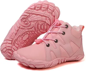 Hike Kids Winter Footwear Barefoot Shoes Boots, Waterproof Kids Winter Barefoot Shoes, Anti-Slip Wide Toe Box Sneakers