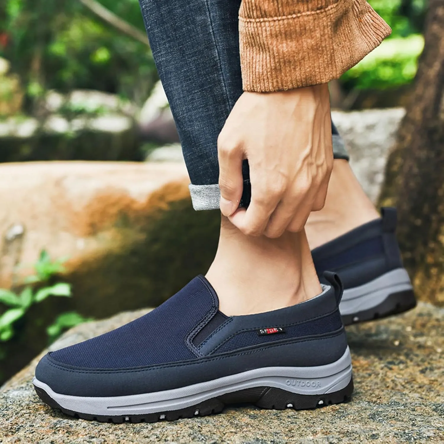 Hiking Shoes for Men Lightweight Non-Slip Walking Shoes Trekking and Trail Shoes for Outdoor Trailing Climbing