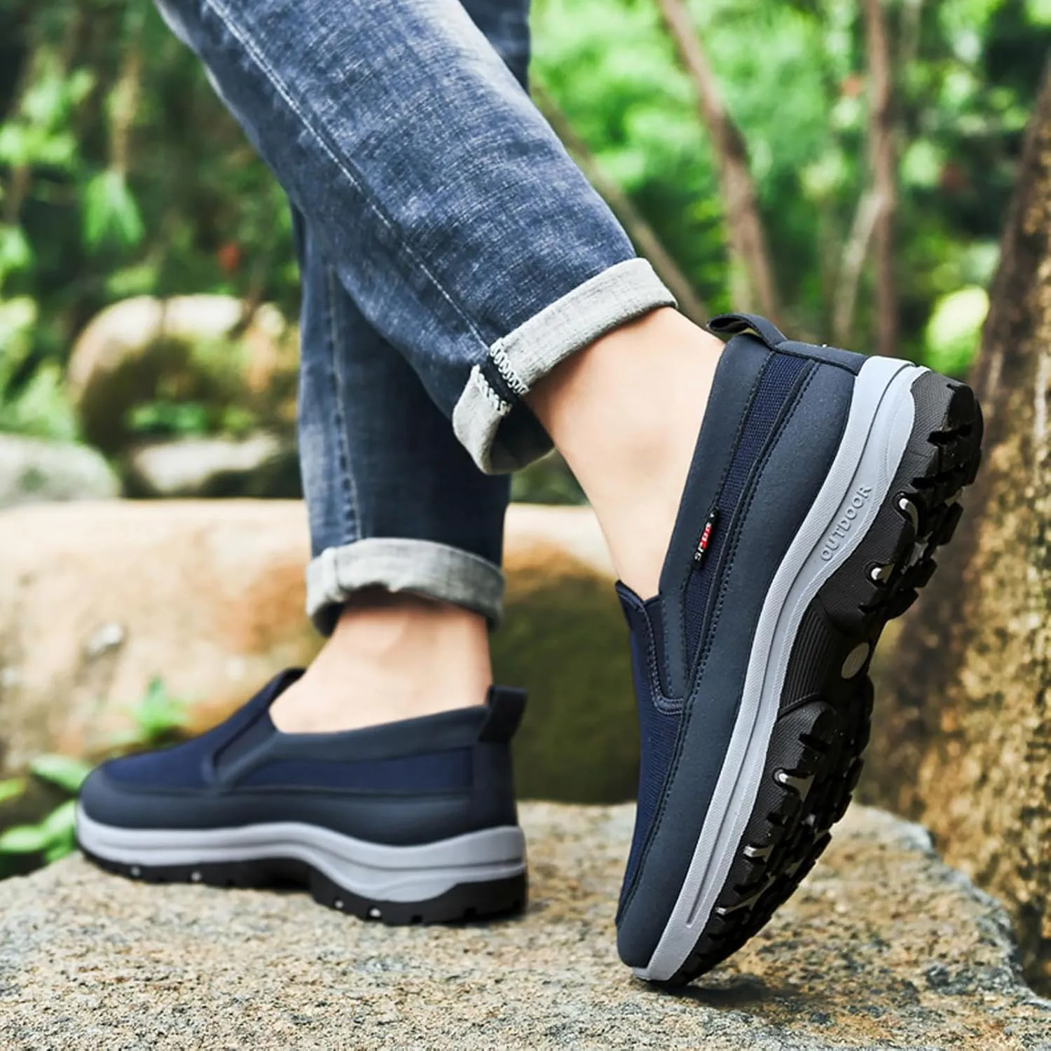 Hiking Shoes for Men Lightweight Non-Slip Walking Shoes Trekking and Trail Shoes for Outdoor Trailing Climbing