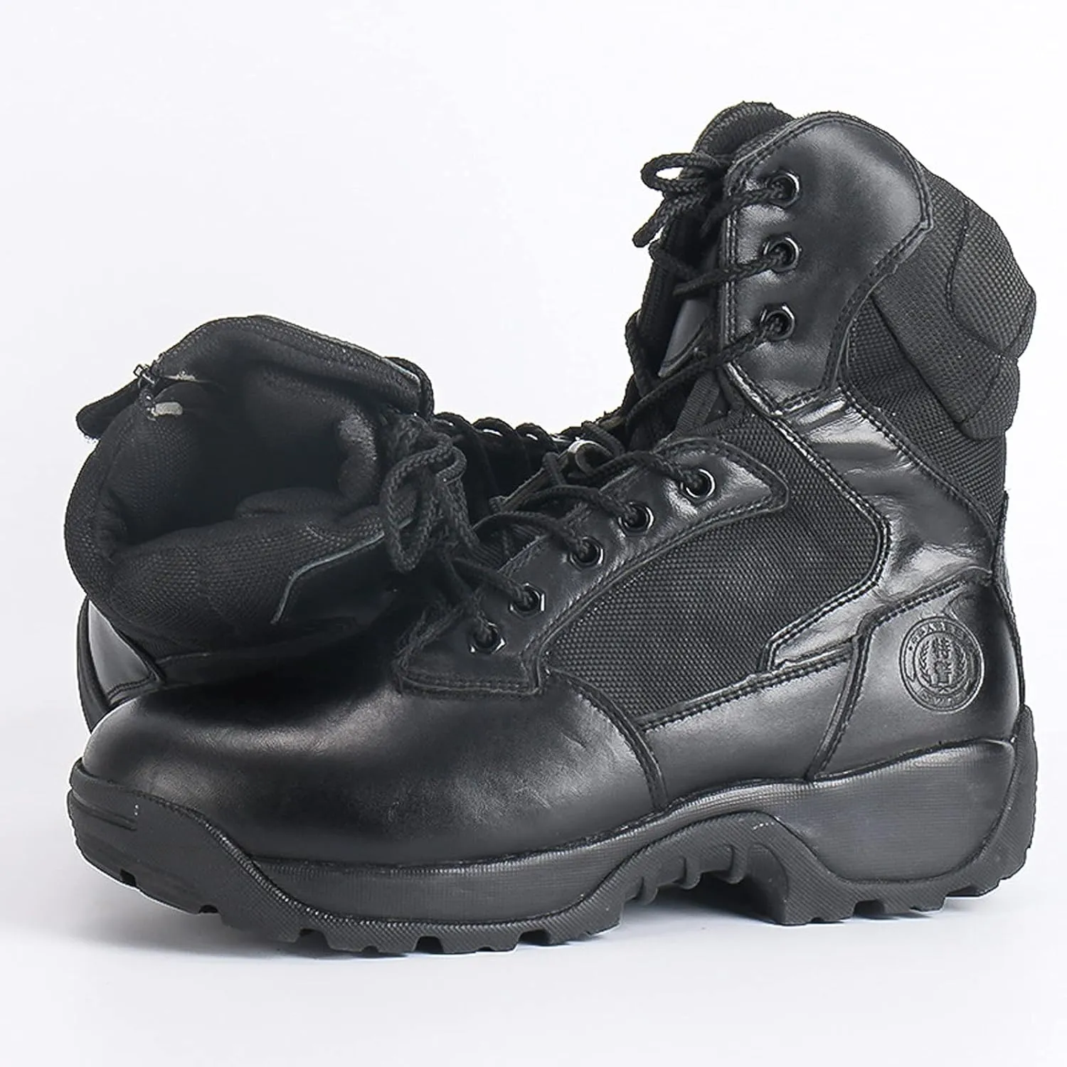 hongrenamz Hiking Shoes Men Non-Slip High Rise Trekking Boots Climbing Walking Shoes Outdoor-Black||EU39/US7