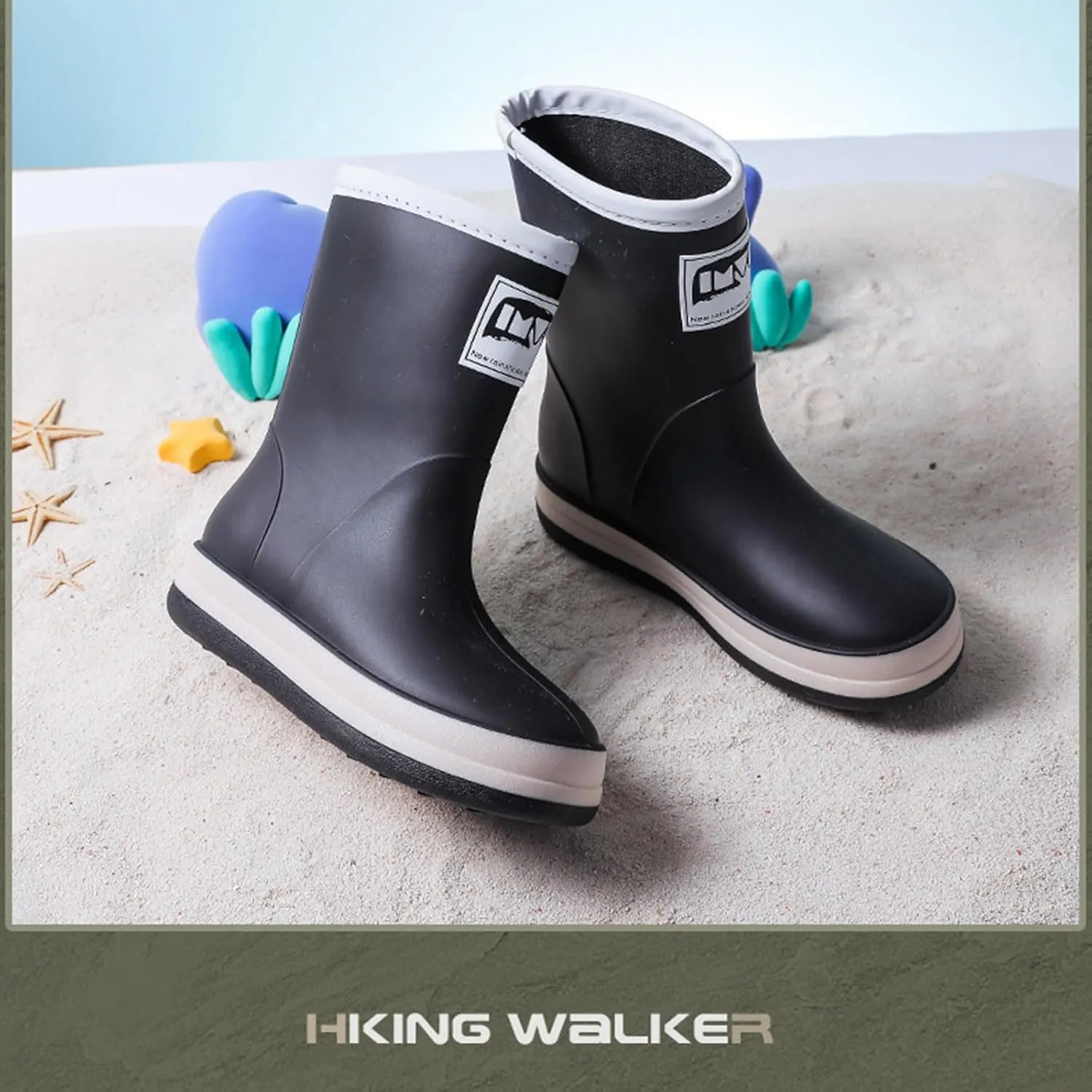 IWIHMIV Girls Rain Boots Rainboots for Toddlers Girls Toddler Rain Boots Kids Rain Boots Waterproof Rubber Boots for Girls And Boys