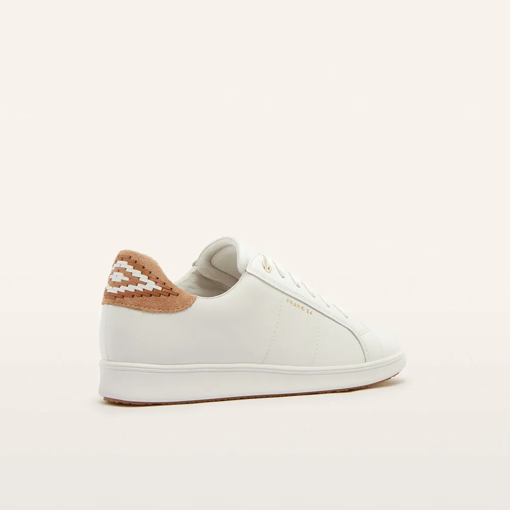 Jackie V White/Tan Mix