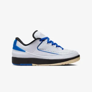 Jordan | WMN'S AIR JORDAN 2 RETRO LOW  { WHITE/VARSITY ROYAL-BLACK-MUSLIN