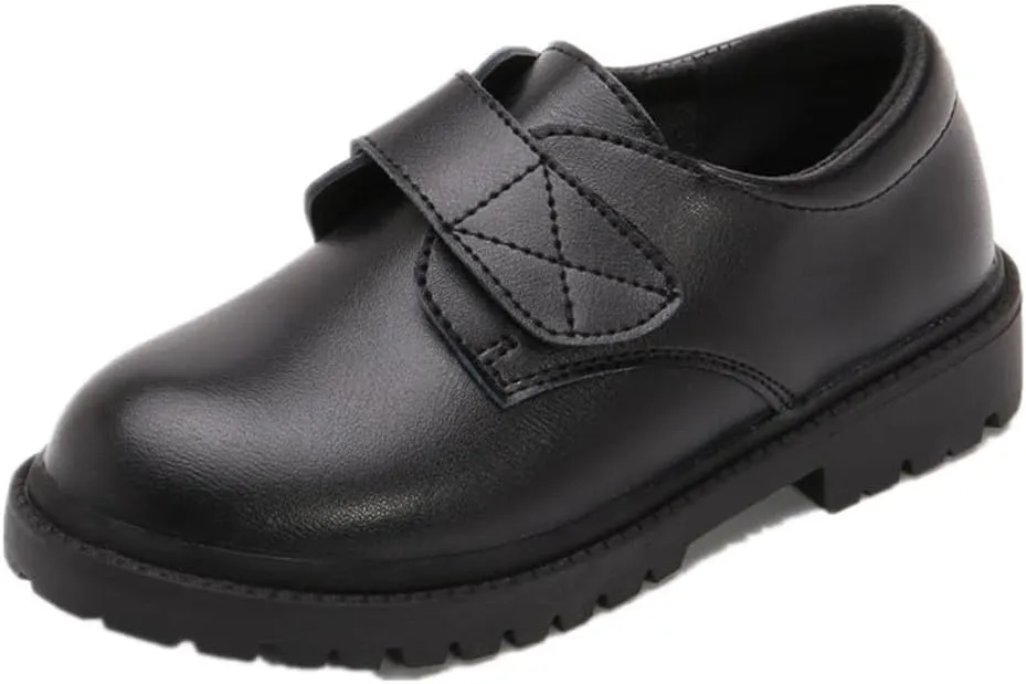 Kids Boys' Classic Lace-Up Oxford School Uniform Dress Shoes for Church Wedding Party Performance (Black 207, Little Kid, 13, Numeric, US Footwear Size System, Medium)