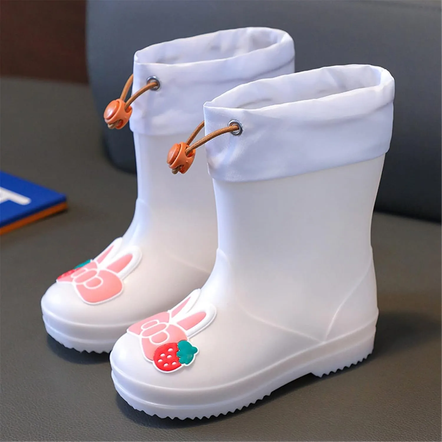 Kids Rain Boots for Girls Boys Waterproof Toddler Cute Cartoon Insulated Rubber Boots Kids Mud Boots Rain Shoes