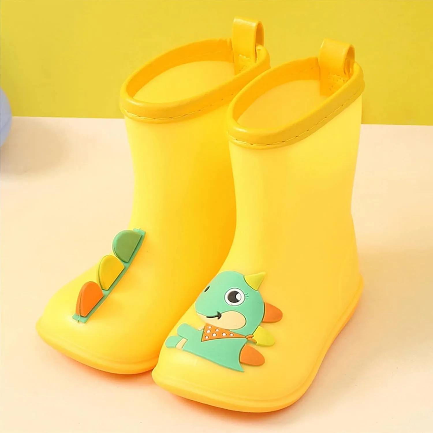 Kids Rain Boots, Toddler Girls Boys Rain Boots Waterproof Water Shoes Non-Slip Mud Boots with Cartoon Pattern