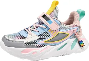 Kids Sneakers Tennis Shoes for Boys Girls Sneakers Breathable Knit Mesh Walking Shoes Athletic Running Sports Shoes